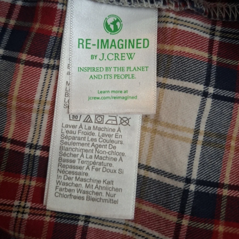 J.CREW BUNDLES  Navy and Red Plaid Button Down Shirts